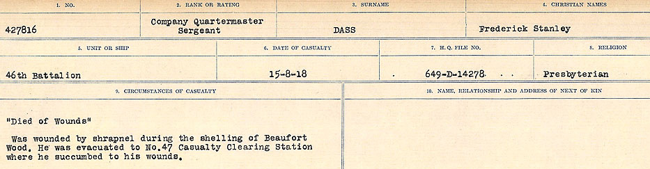 Circumstances of death registers