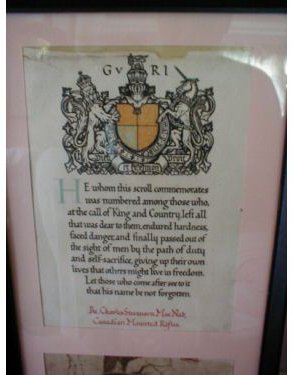 Macnab's Memorial Scroll