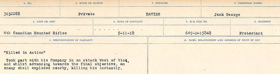 Circumstances of death registers