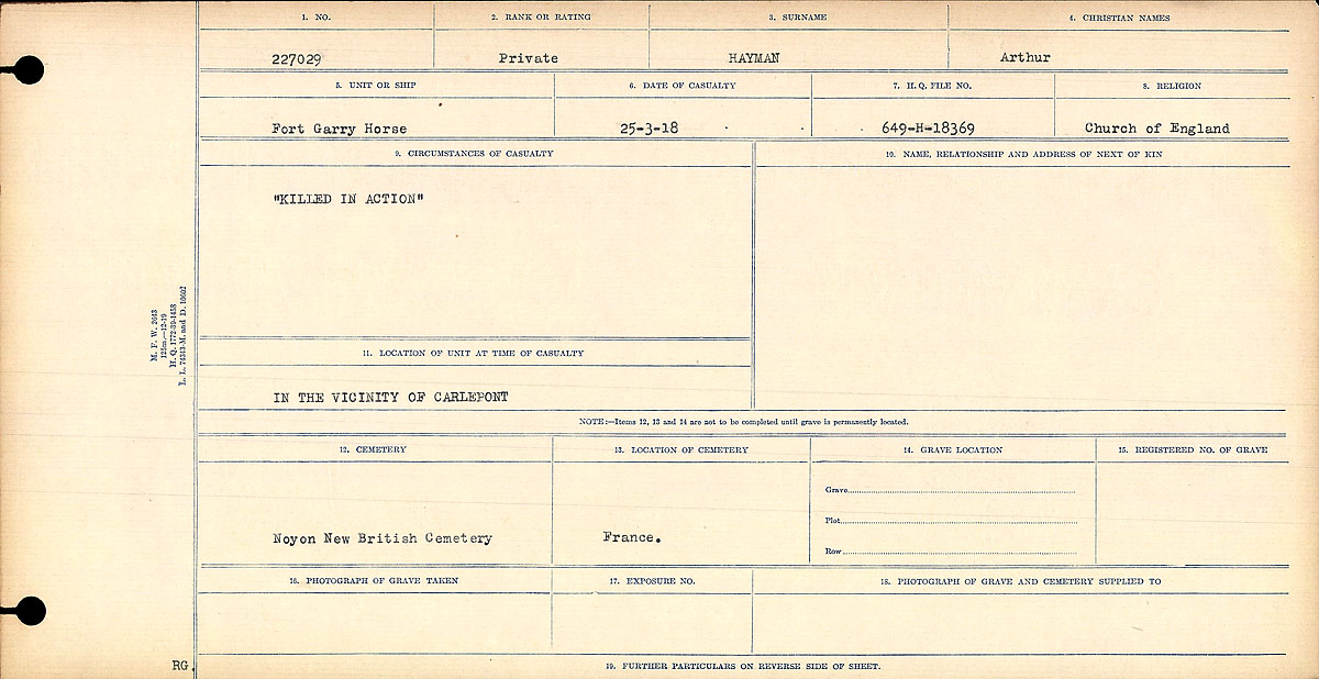 Circumstances of death registers