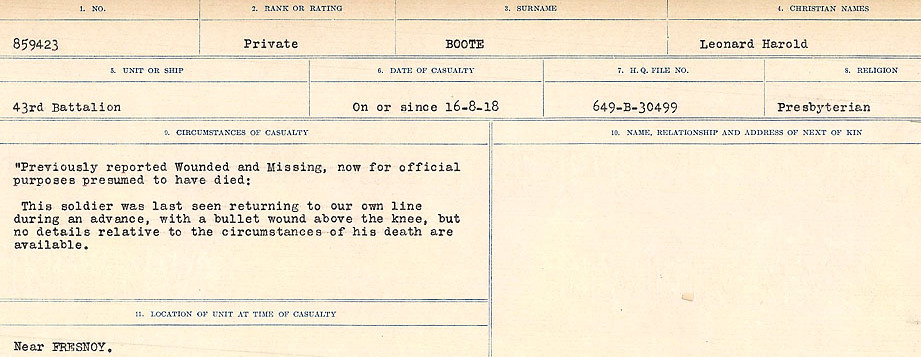 Circumstances of Death Registers