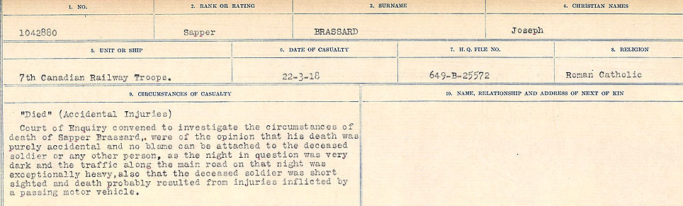 Circumstances of Death Registers