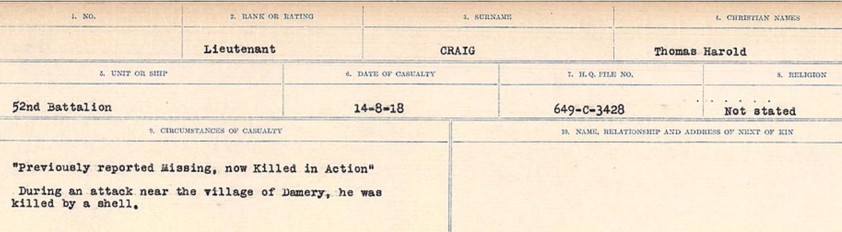 Circumstances of Death Registers