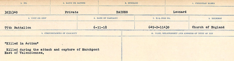 Circumstances of death registers