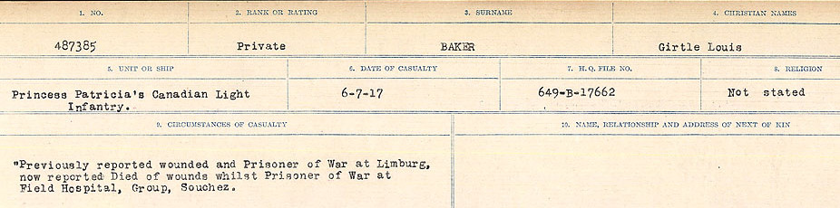 Circumstances of Death Registers