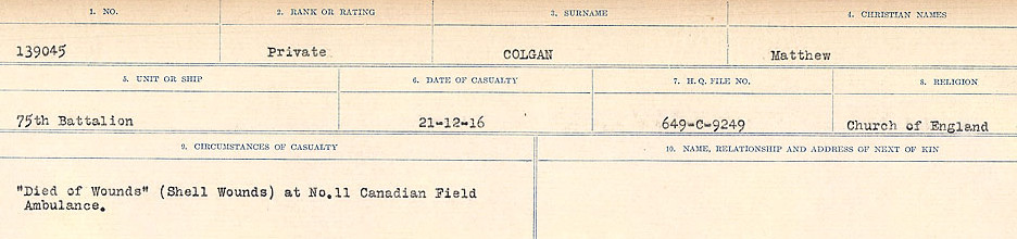 Circumstances of Death Registers