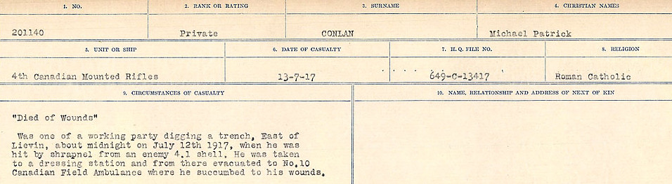 Circumstances of Death Registers