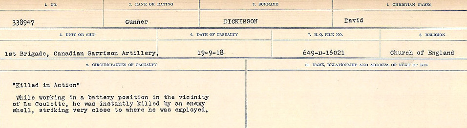 Circumstances of death registers