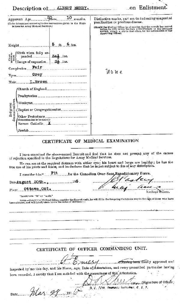 Attestation Paper (back)