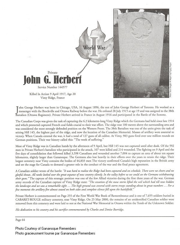 Memorial Page