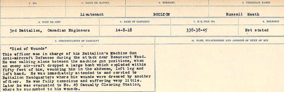 Circumstances of Death Registers