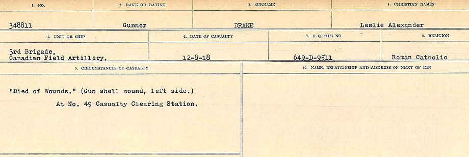 Circumstances of death registers
