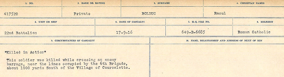 Circumstances of Death Registers