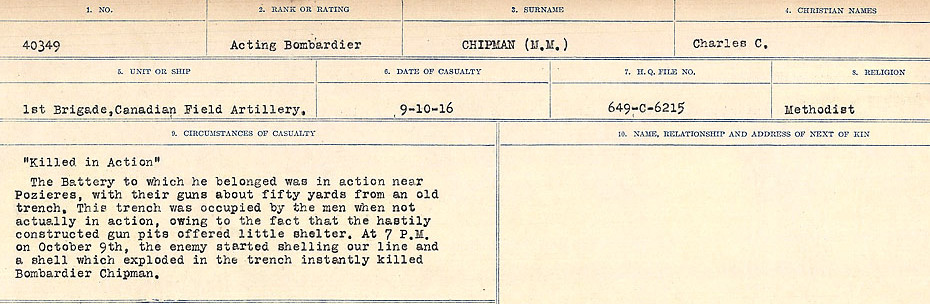 Circumstances of Death Registers