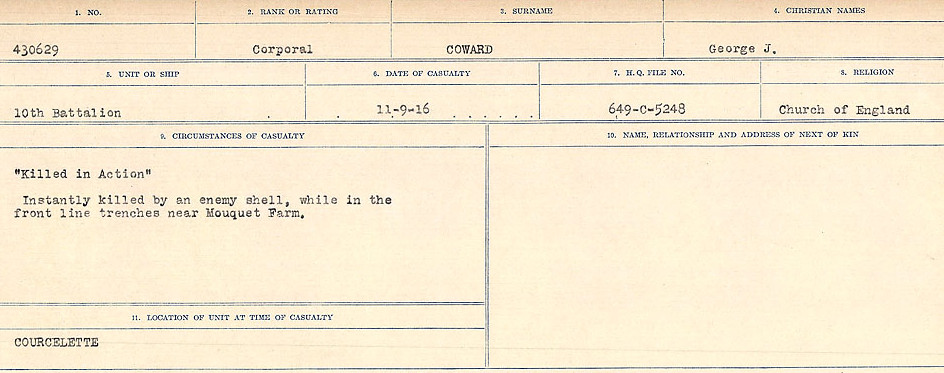 Circumstances of Death Registers
