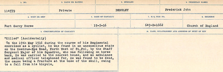Circumstances of death registers