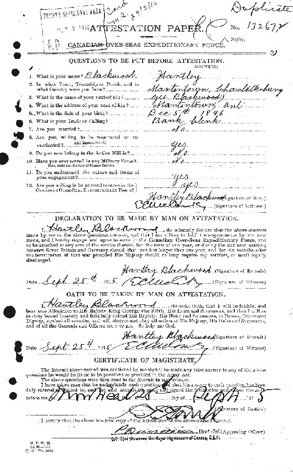 Feuille d'engagement