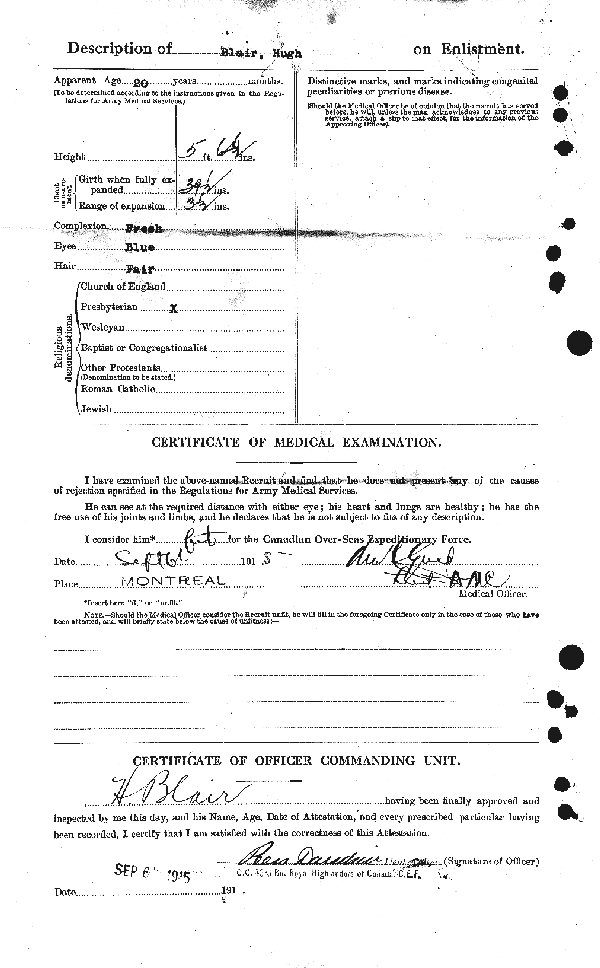 Papier d'attestation (page 2)