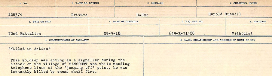 Circumstances of Death Registers