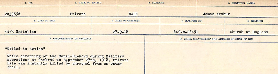 Circumstances of Death Registers
