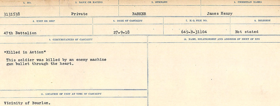 Circumstances of Death Registers