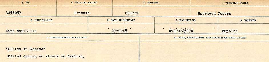 Circumstances of death registers