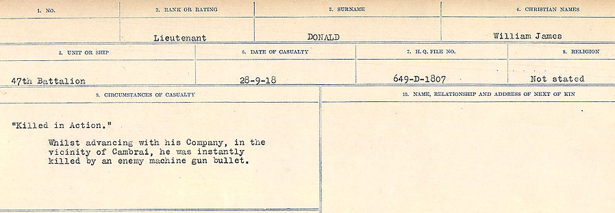 Circumstances of death registers