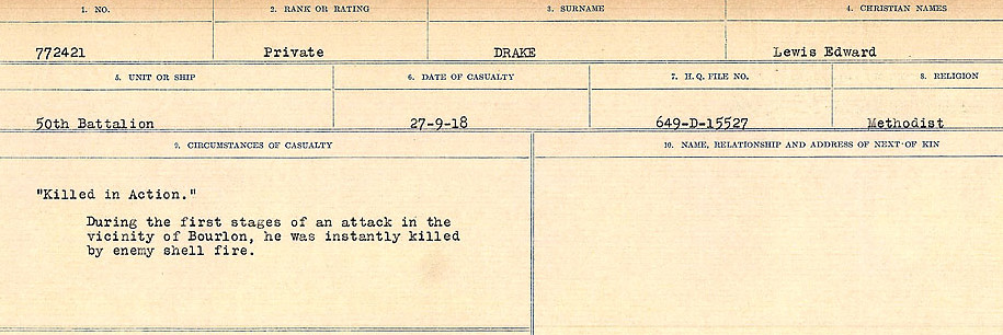Circumstances of death registers