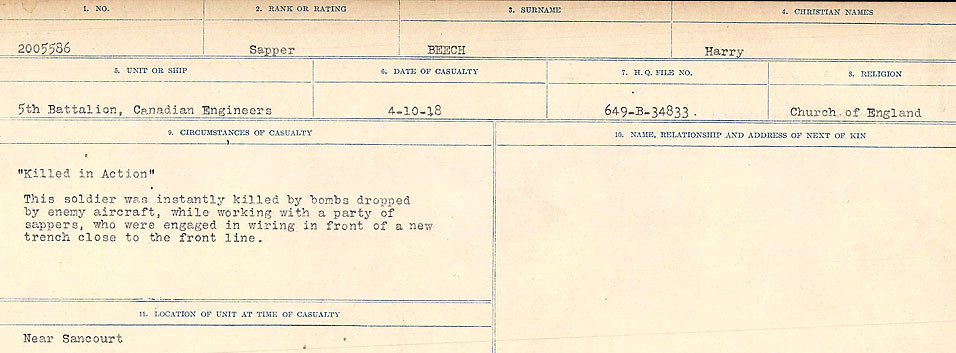 Circumstances of Death Registers