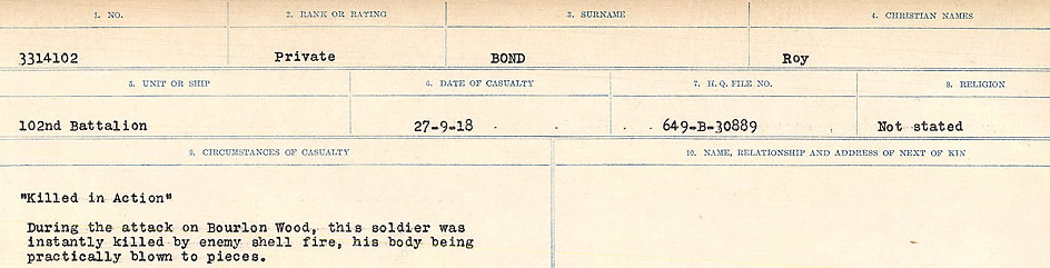 Circumstances of Death Registers