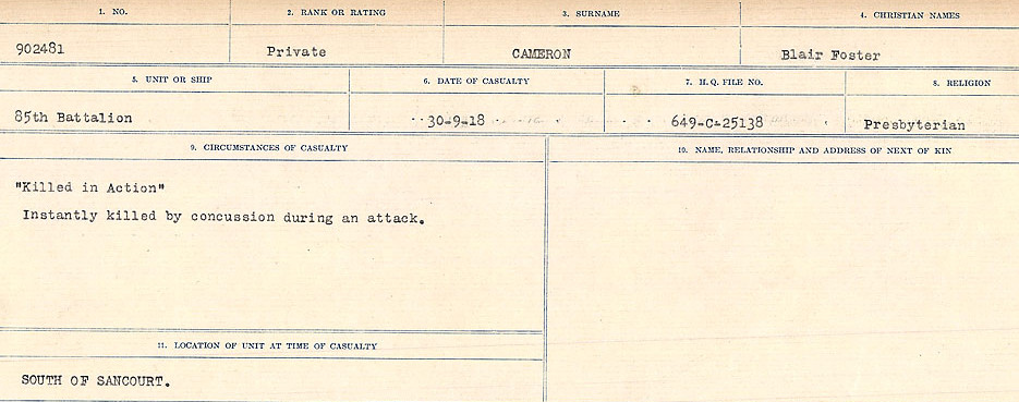 Circumstances of Death Registers