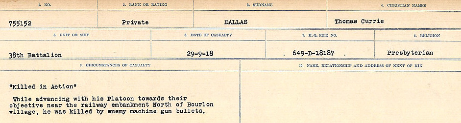 Circumstances of death registers