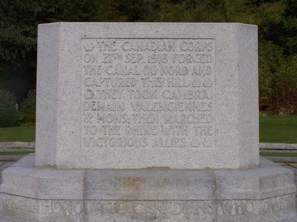 Bourlon Wood Cemtery Memorial