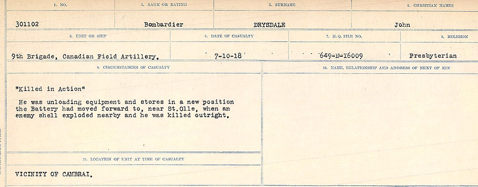 Circumstances of death registers