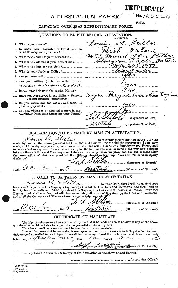 Document d'attestation 