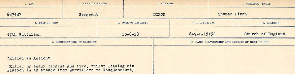 Circumstances of death registers