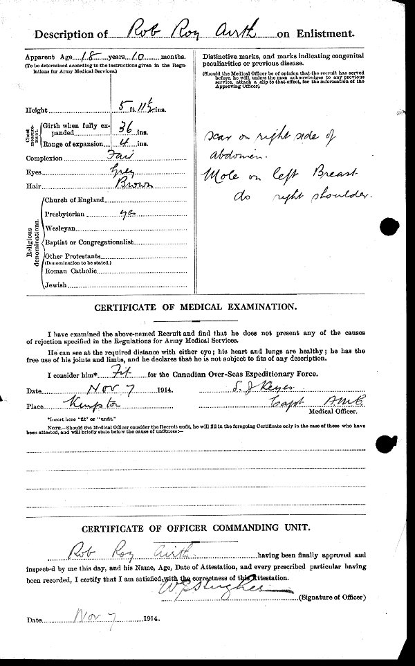 Attestation Papers (Back)