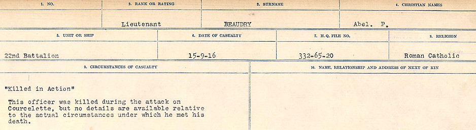Circumstances of Death Registers