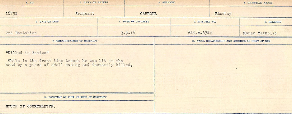 Circumstances of Death Registers