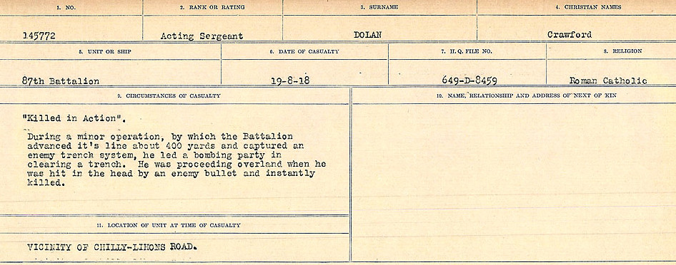 Circumstances of death registers