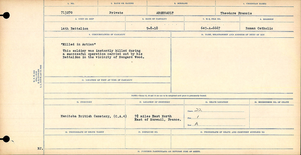 Circumstances of Death Registers