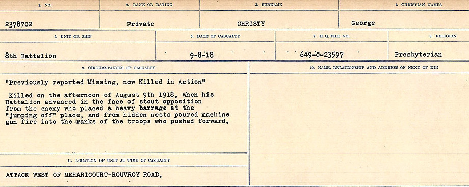 Circumstances of Death Registers