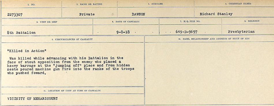 Circumstances of death registers