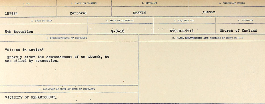 Circumstances of death registers