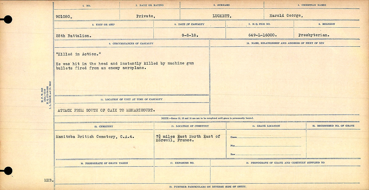 Circumstances of death registers