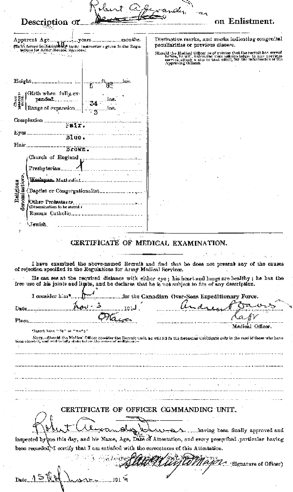 Attestation Paper (back)