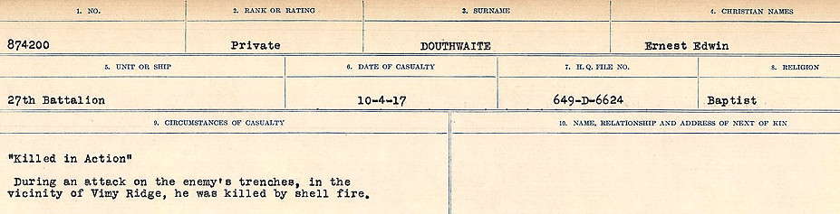 Circumstances of death registers