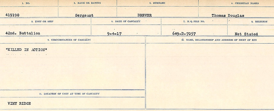 Circumstances of death registers