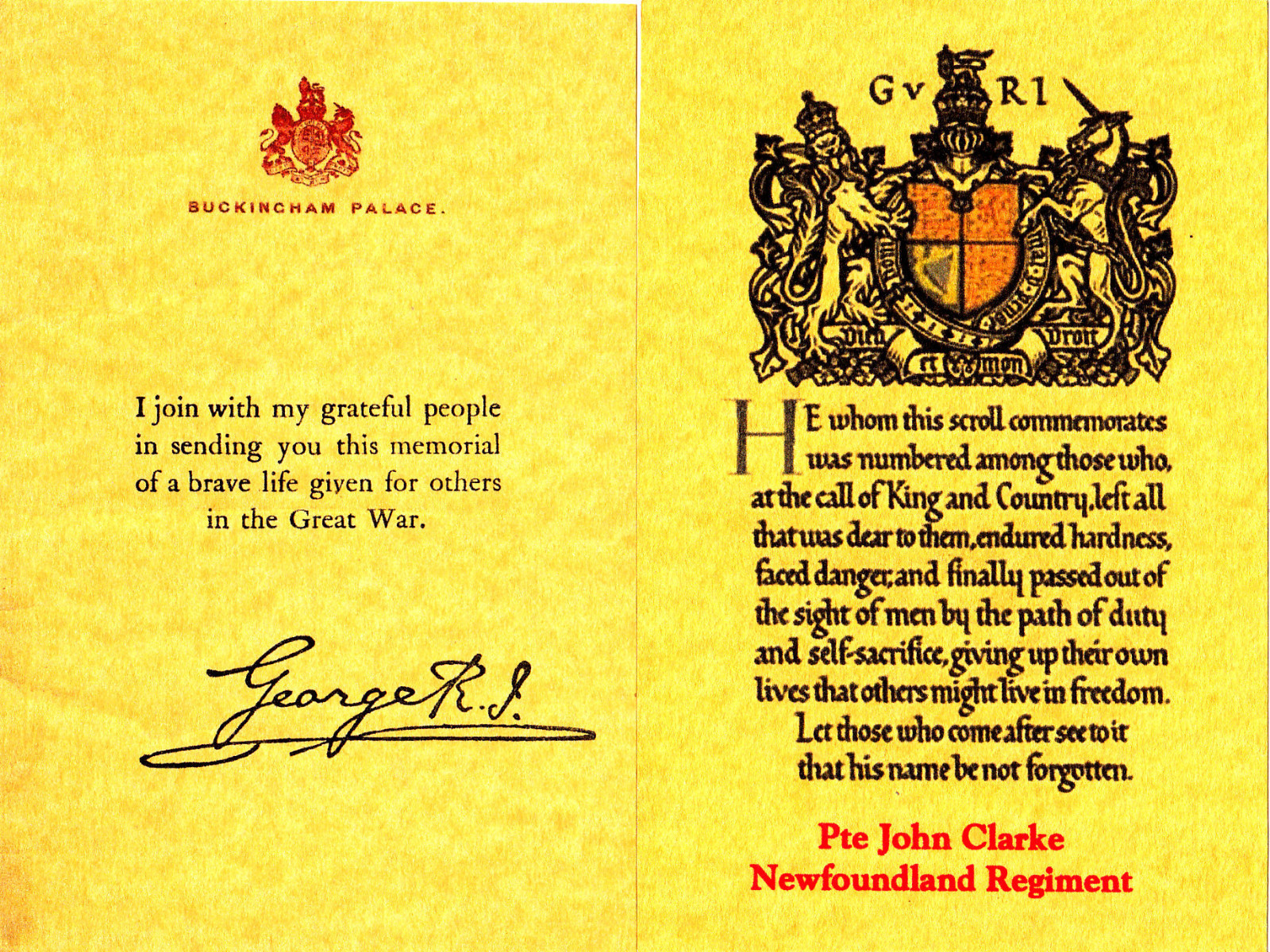 Letter of Condolence