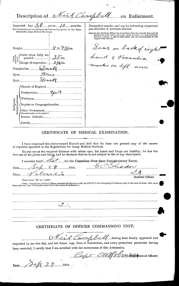 Documents d'attestation